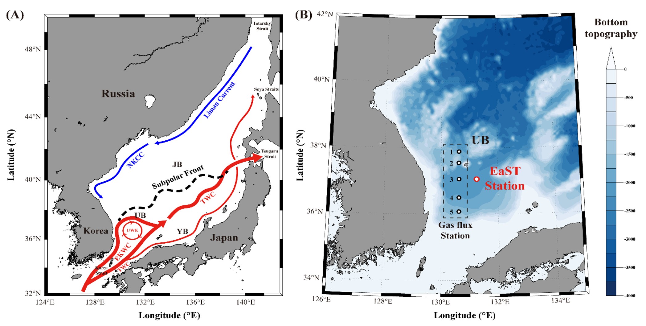 동해 장기 해양관측(EaST) 주요 정점