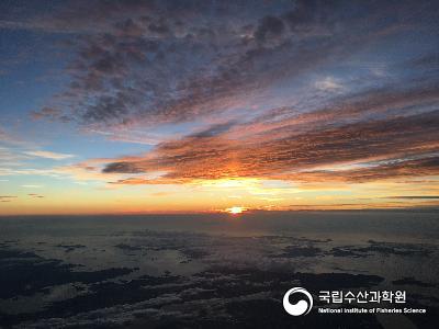 하늘, 노을, 남해안